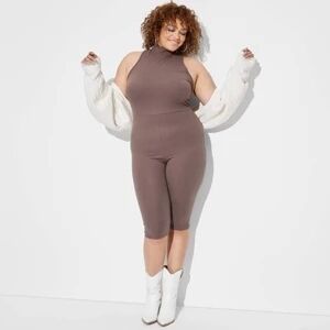 Sleeveless Brown Jumpsuit Wild Fable